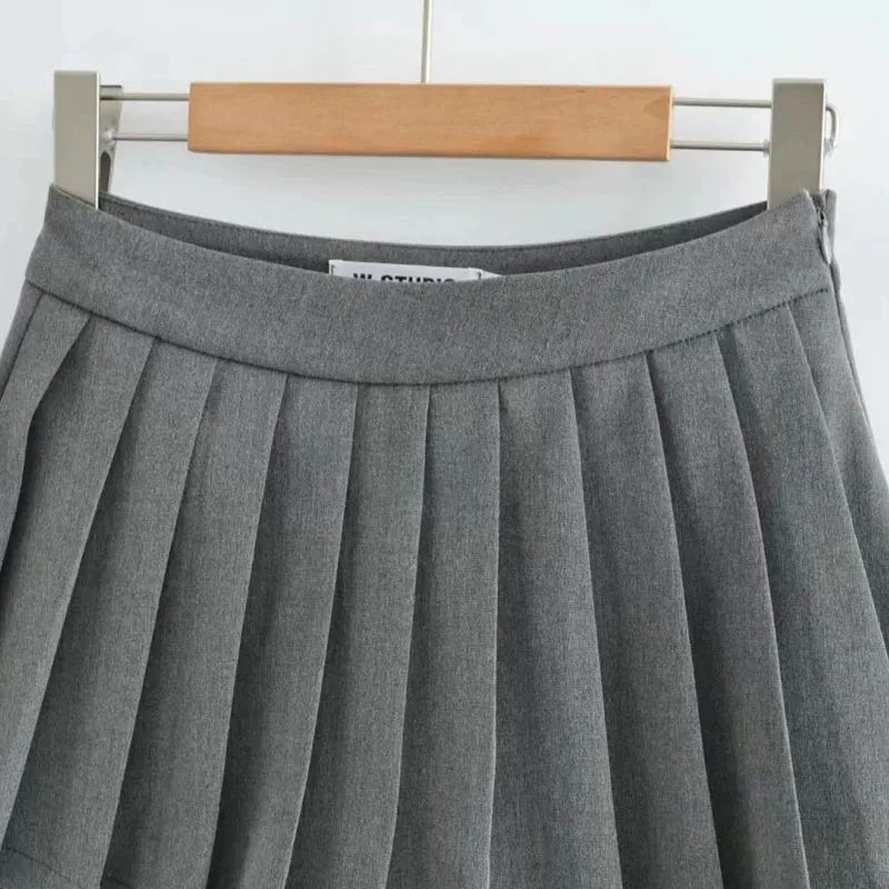 Spice girl pleated skirt female pure color small short skirt summer new Korean version JK college wind high waist mini skirt - Buy online at  Vibe In Cart.