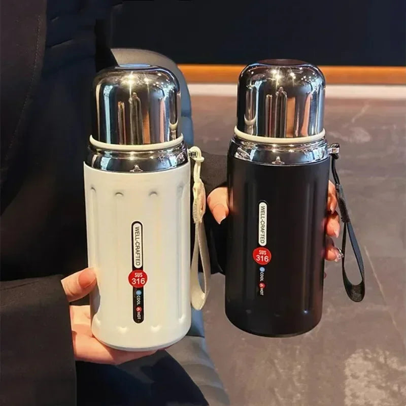 New 800ml Vacuum Flask Insulated Water Bottles Travel Thermal Cups For Hot And Cold Beverage Summer Winter Drinkware Gifts - Buy online at  Vibe In Cart.