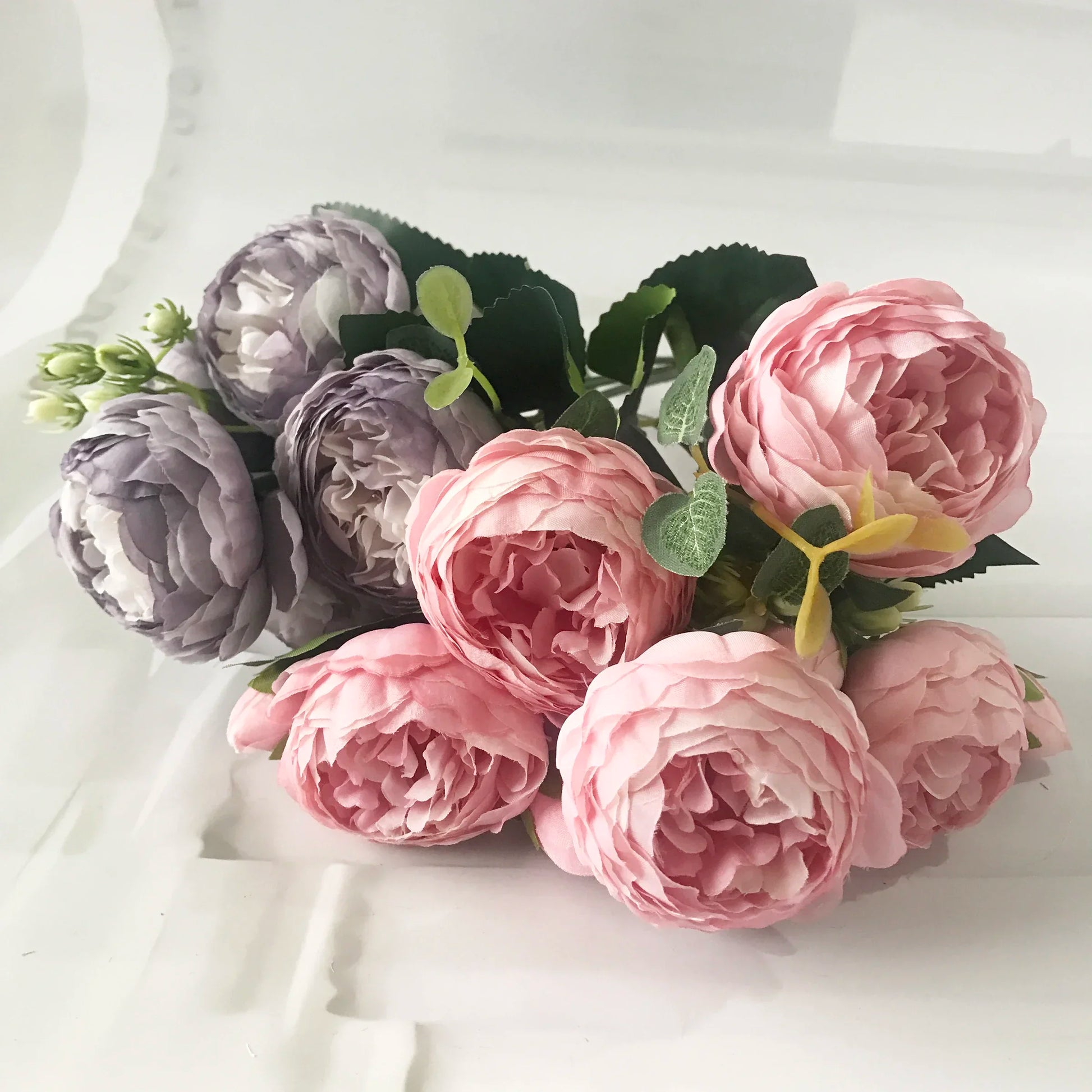 30cm Rose Pink Silk Peony Artificial Flowers Bouquet 5 Big Head and 4 Bud Cheap Fake Flowers for Home Wedding Decoration indoor - Buy online at  Vibe In Cart.