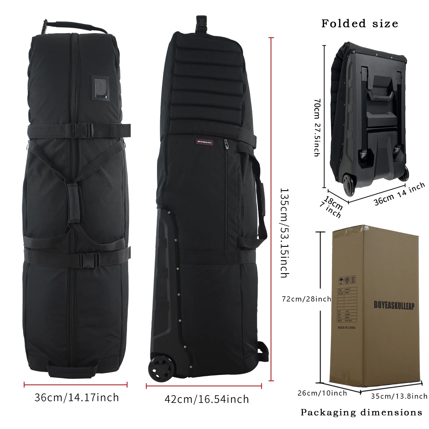 Large Capacity Golf Travel Bag, Golf Club Airline Protection, Padded Thickened Durable Material, Foldable, Multiple Storage Pock - Buy online at  Vibe In Cart.