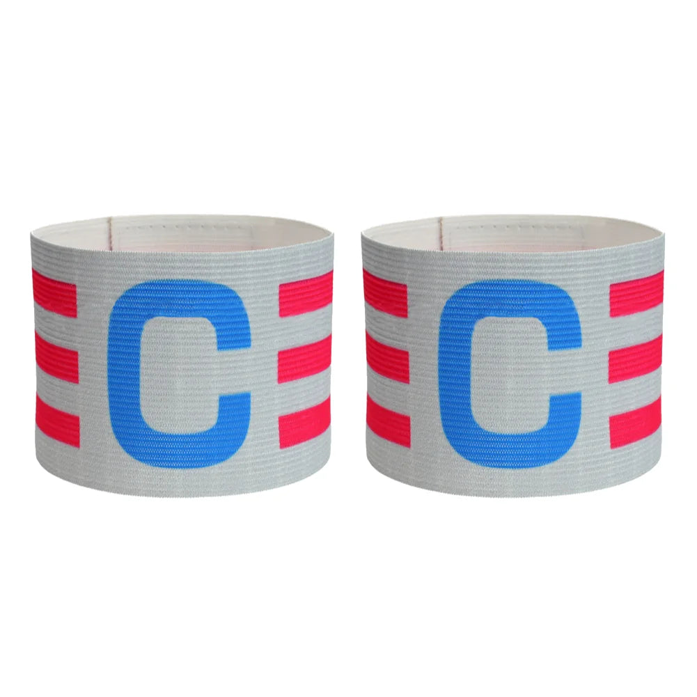 Adjustable Elastic Polyester Soccer Captain Armband for Training