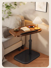 Adjustable Height Rotating Foldable Coffee Table with Storage