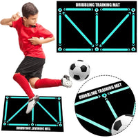 Durable non-slip football training mat Foldable carpet dribbling football training mat children's football indoor equipment - Buy online at  Vibe In Cart.