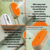 Pet Spray Hair Comb Pet Hair Remover Cleaning Brush Cats Grooming Dog Accessories Tools Dematting Water Mist Humidifier Comb - Buy online at  Vibe In Cart.