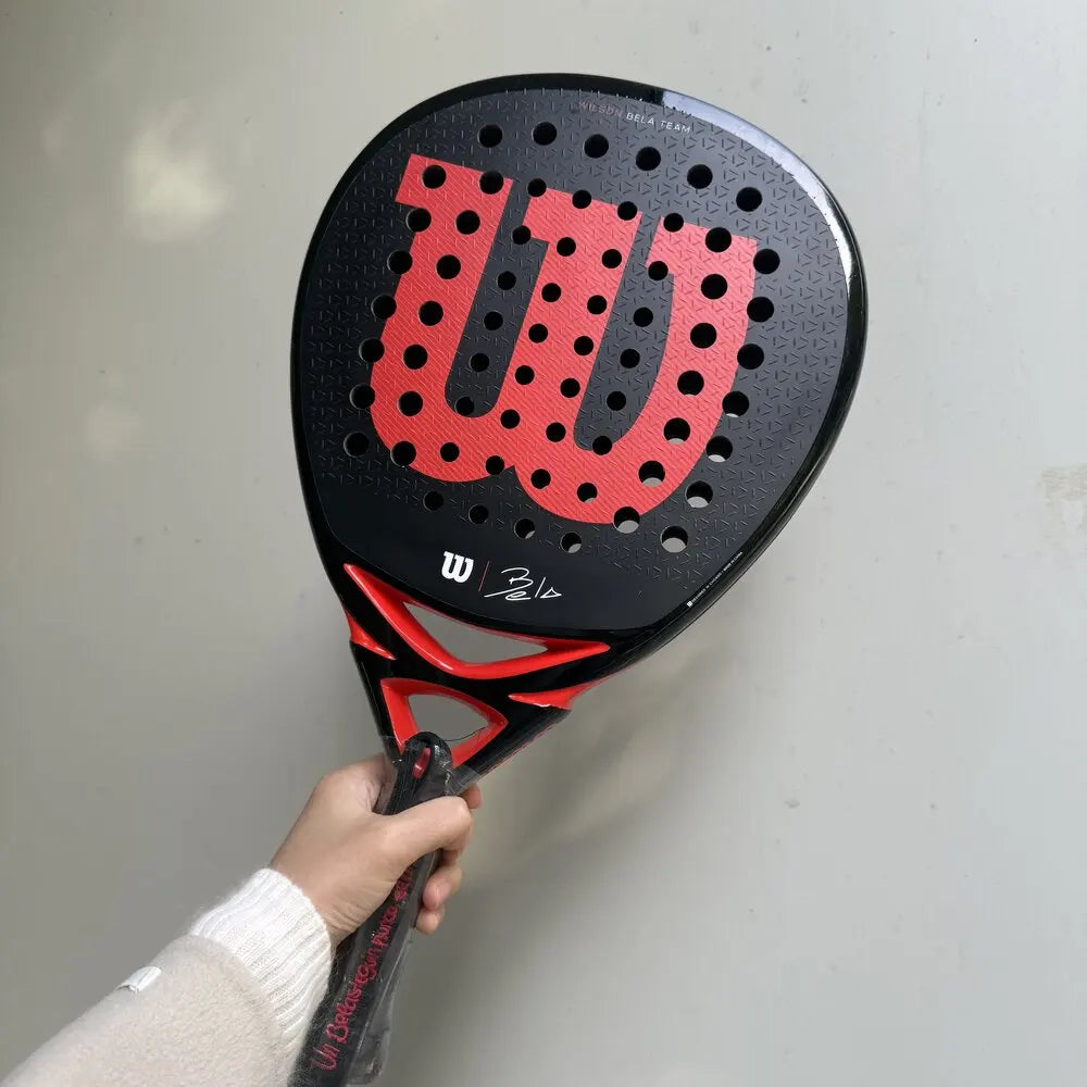Wilson Professional Tennis Rackets Carbon Fibre Surface Diamond Shape with Eva Memory Flex Foam Core Padel Tennis Racquets - Buy online at  Vibe In Cart.