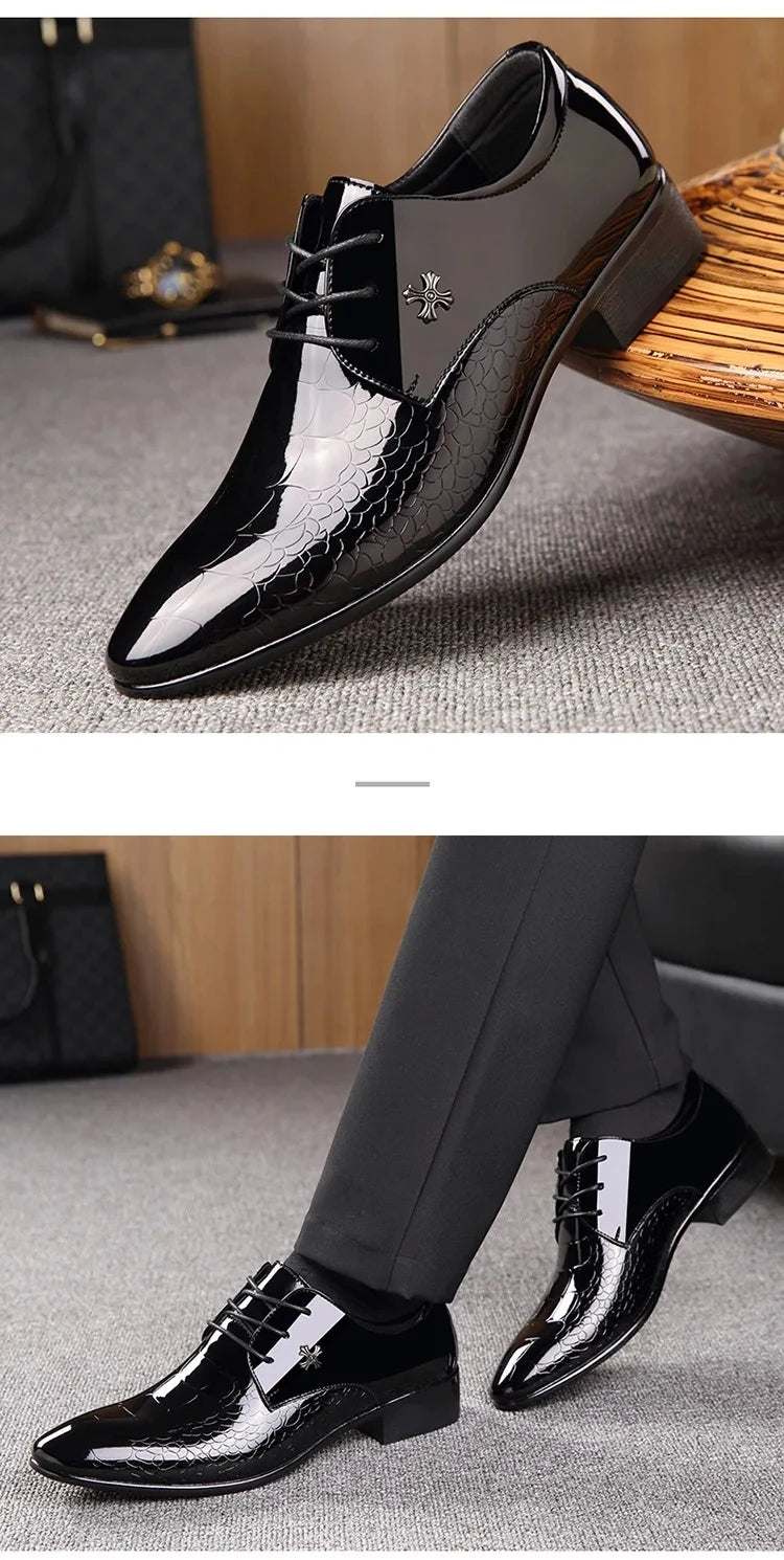 Men's  Leather Shoes Black Soft Leather Soft Bottom Spring And Autumn Best Man Men's Business Formal Wear plus size 38-48 - Buy online at  Vibe In Cart.