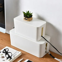 Plastic Desktop Storage Box for Cable Management