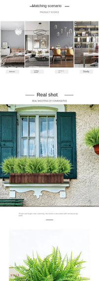10pcs Artificial Plants Boston Ferns Fake Plants Greenery Artificial Plant Outdoor Indoor Home Garden Spring Summer Decoration - Buy online at  Vibe In Cart.