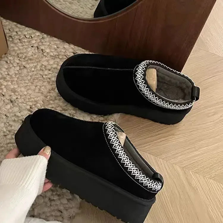 2026 New Classic Ultra Mini Platform Boots Leather Suede Wool Comfort Winter Womens Fur Slippers K98 ‮34-53 SeziS UggS - Buy online at  Vibe In Cart.