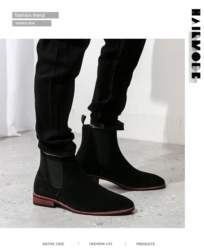 Classic Chelsea Boots Men Trend Ankle Boots Men Fashion Social Party Boots Men High Top Casual Business Shoes For Men - Buy online at  Vibe In Cart.