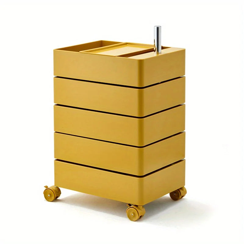 Rotating Storage Cabinet Movable Bedside Table Side Cabinet Cosmetic Storage Cabinet Bedroom Living Room Furniture  Nightstand - Buy online at  Vibe In Cart.