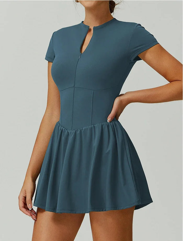 Tennis Dress With Shorts Tennis Wear Workout Gym Outfit Sport Golf Dress Women Casual Slim Fit Stretchy Badminton Clothing - Buy online at  Vibe In Cart.