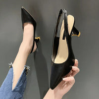 Summer Fashion New Pointed Toe Stiletto Heel Shallow Mouth Breathable PU Comfortable and Elegant Women's Shoes Sexy Sandals - Buy online at  Vibe In Cart.