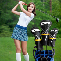 Golf Club headcover Set Aliennana Black Ninja Driver Head Cover Fairway Golf Headcvoer Hybird Blade putter Mallet Putter Covers - Buy online at  Vibe In Cart.