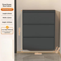 Slim Steel Shoe Cabinet Ultra Thin Shoe Storage Rack Shoe Organizer Entryway Hallway Narrow Space Saving Flip Door Storage Rack - Buy online at  Vibe In Cart.