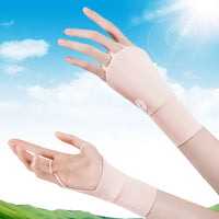 Women Protector Golf Gloves Cool Breathable Half Finger Glove Ice Silk Hollow Palm Elastic for Outdoor Practice - Buy online at  Vibe In Cart.