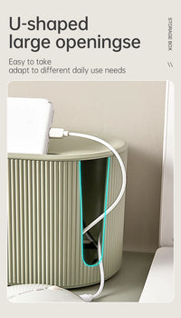 Rectangle Wire and Cable Storage Organizer Box for Earphone and Electric Wires