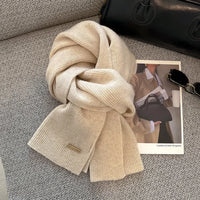 Women's Winter Thick Cotton Blends Scarf for Outdoor Use