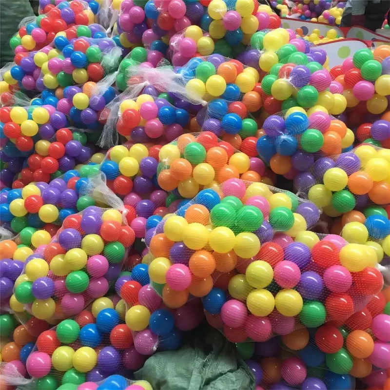 100 Colorful Soft Plastic Balls for Children, 5.5mm
