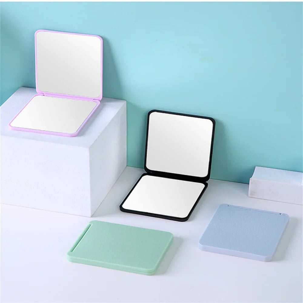 Foldable Makeup Mirror Portable Double-Sided Mirror Student Dormitory Desktop Small Gift Wholesale - Buy online at  Vibe In Cart.