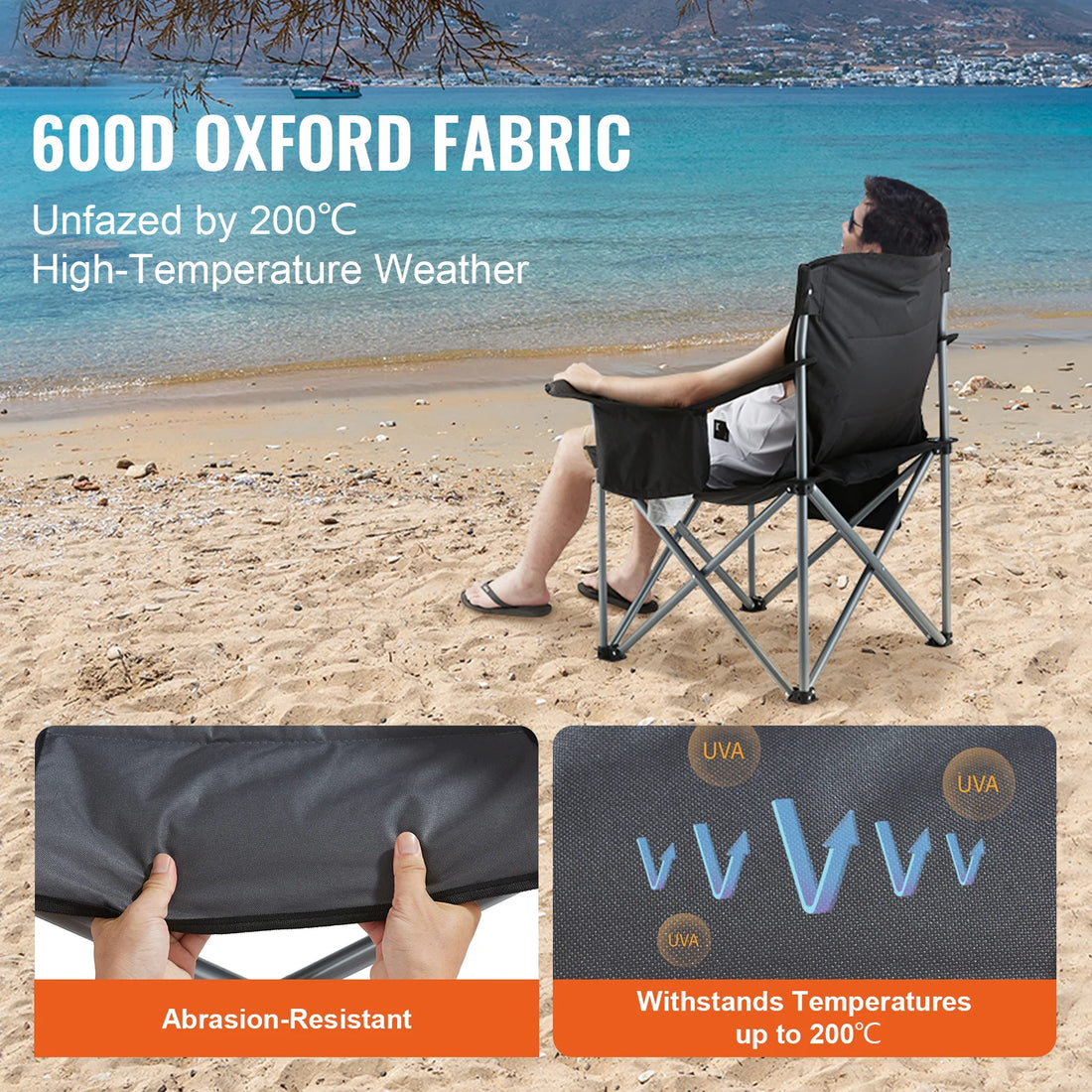 SucceBuy Outdoor Camping Chair 350lbs High Load Ultralight Folding Chair Portable Beach Hiking Picnic Travel Seat Fishing Tool - Buy online at  Vibe In Cart.