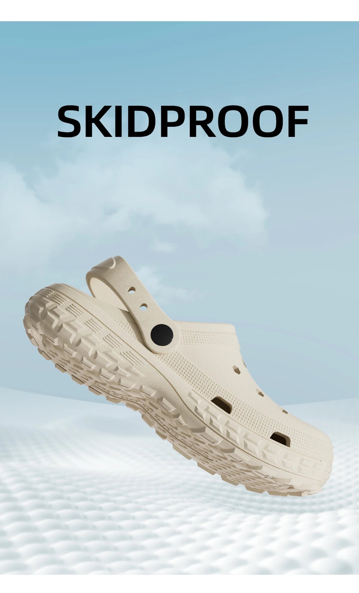 Women and Men's Hole Shoes Summer Non-Slip Outdoor Sandals Closed Toe Shit Feeling Beach Slippers Thick Bottom Soft Bottom - Buy online at  Vibe In Cart.