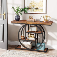 Console Table, 4-Tier Entryway Table, 41.3-Inch Industrial Sofa Table for Living Room, Foyer Hallway Table for Entrance - Buy online at  Vibe In Cart.