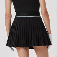 Spring Women High Waist Pleated Skirt Golf Tennis High-end Fashion New Sports Skort with Inner Shorts Ladies Golf Wear