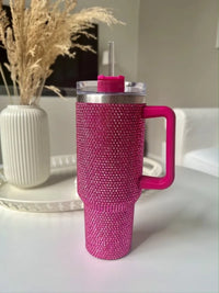 40oz Rhinestone Tumbler Stainless Steel Straw Women Cup Shiny Diamond Travel Car Thermoses Coffee Mug Water Bottle Drinkware - Buy online at  Vibe In Cart.