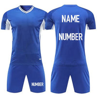 Unisex Short Sleeve Quick Dry Polyester Soccer Jersey Set