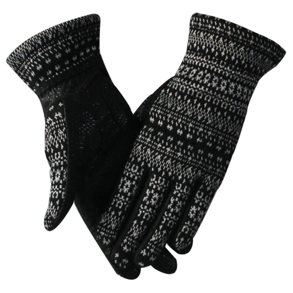 Pair of Women's Warm PU Leather Winter Golf and Driving Gloves