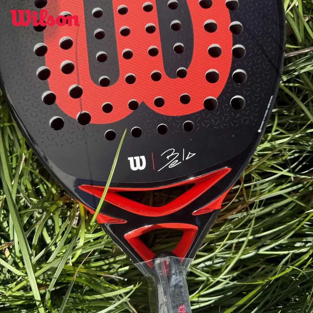 Wilson Professional Tennis Rackets Carbon Fibre Surface Diamond Shape with Eva Memory Flex Foam Core Padel Tennis Racquets - Buy online at  Vibe In Cart.