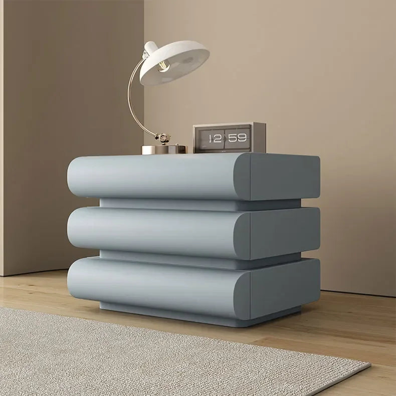 Modern Morocco Nightstand with Drawers and Storage