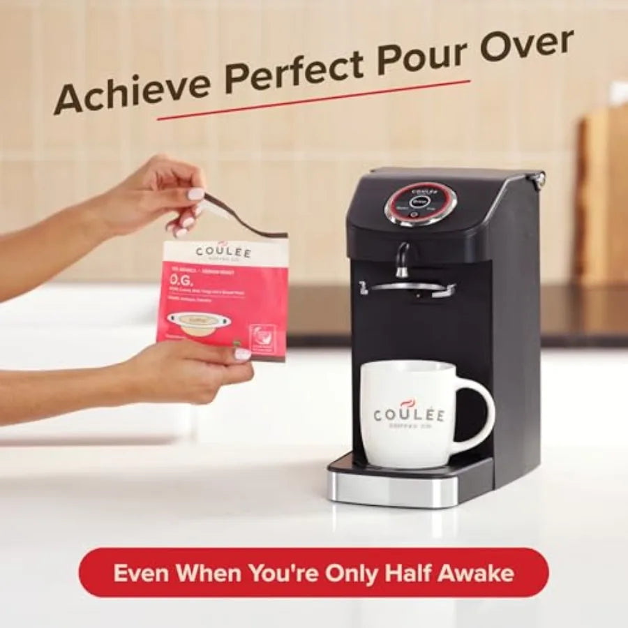 SWIRL Single Serve Coffee Maker Electric Kitchen Appliances Designed for Convenient Use with Cups or Mugs Features Automated Po - Buy online at  Vibe In Cart.