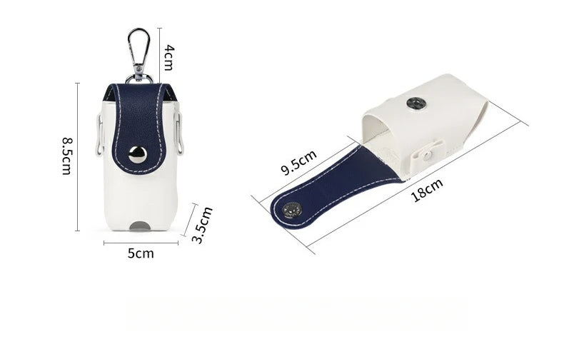 PU Golf Waist Bag Clip with Magnetic Buckle and Ball Storage