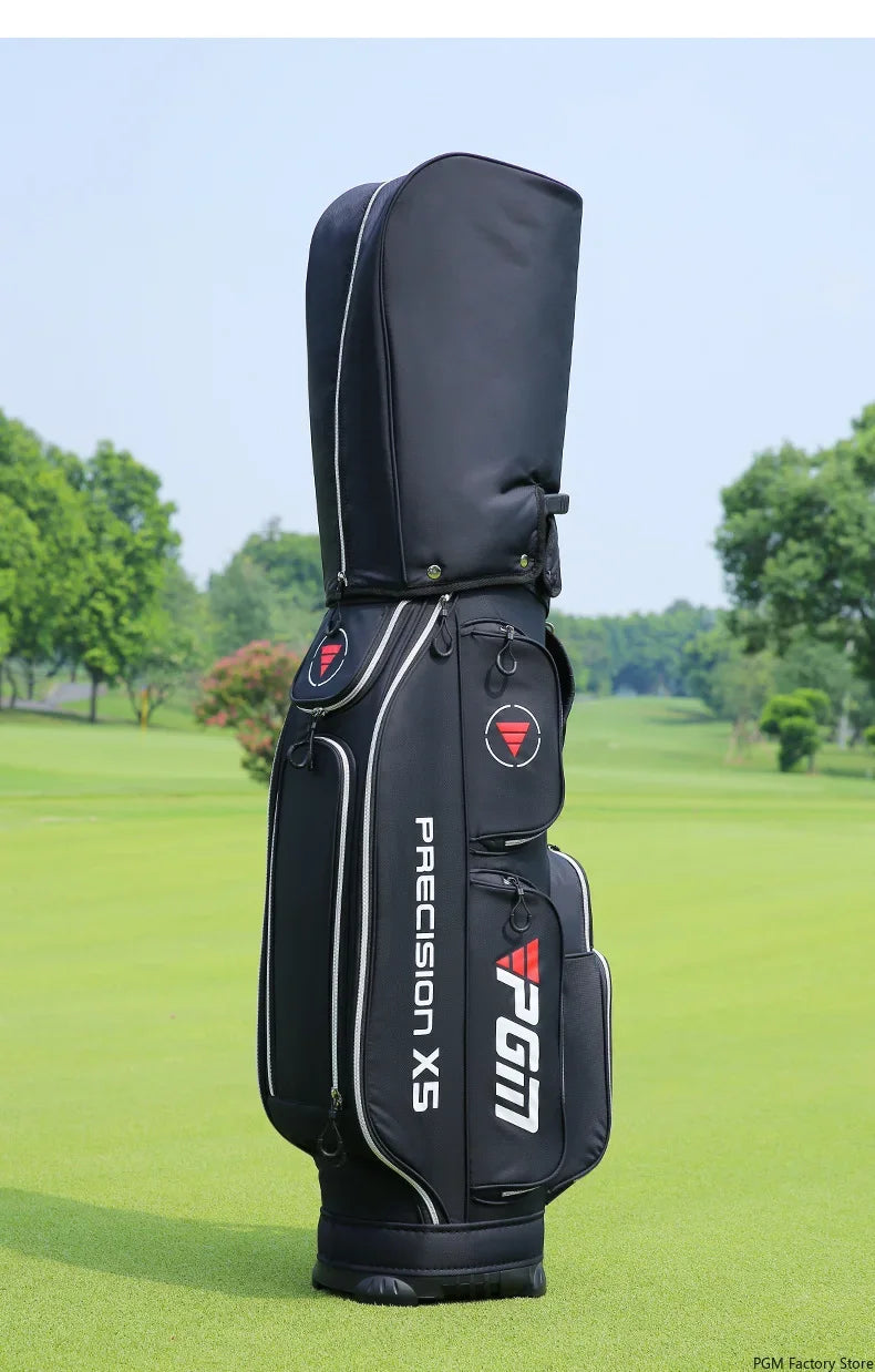 Golf Bag Waterproof Lightweight Nylon 128cm Height Large Capacity