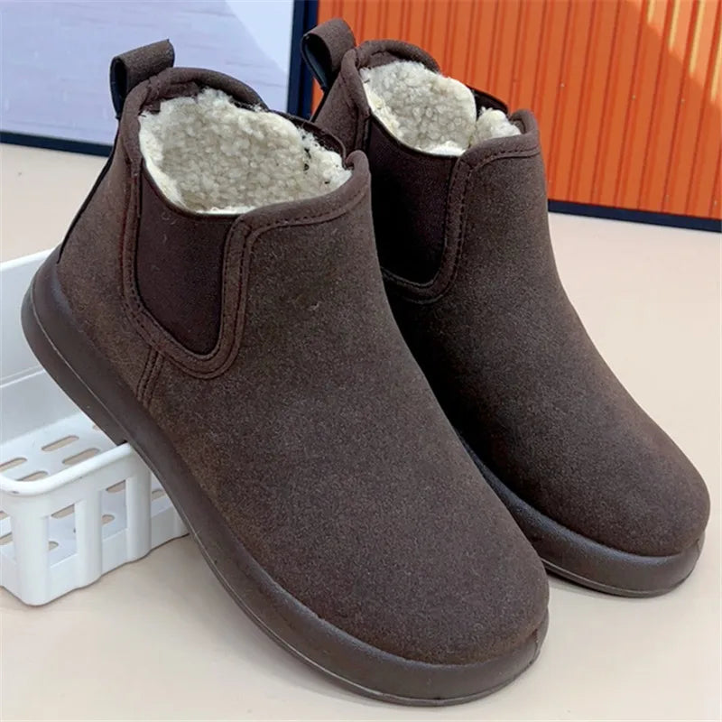 Crestar Winter Fur Snow Boots For Women Outdoor Warm Comfort Fuzzy Cotton Shoes Fashion Plush Ladies Boots Fluffy House Slippers - Buy online at  Vibe In Cart.