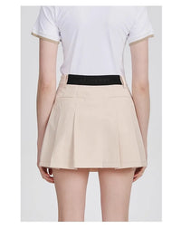 Azureway new golf skort women high-waisted thin skirts sports tennis quick drying skirts with safety shorts ladies golf clothes