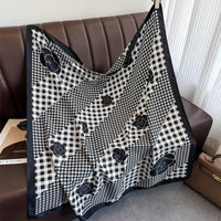 Women's Square Twill Scarf, 90x90 cm, for All Seasons