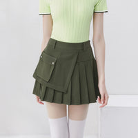 Golfist Golf New Style Short Pleated Skirt High Waist Asymmetrical Casual Gym Tennis Loose Mini Skirt With Shorts Golf Clothes