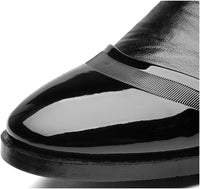 Mens Lace Up Dress Shoes Modern Formal Business Casual Office Suit Tuxedo Patent Leather Oxford Shoes - Buy online at  Vibe In Cart.