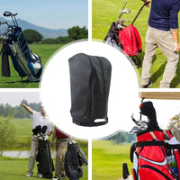 Portable Waterproof Nylon Golf Bag Rain Cover with Zipper and Buckle