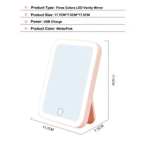 LED Smart Student Dormitory Desktop Fill Light Small Mirror, Makeup Mirror With Light,Girls Bedroom Dressing Table Mirro - Buy online at  Vibe In Cart.