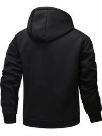 Winter Lambswool Zipper Hoodies Thicken Warm Jackets Long Sleeve Sweatshirts Casual Sports Fleece Black Coats Hooded Men Coat To - Buy online at  Vibe In Cart.