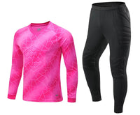 Unisex Polyester Soccer Goalkeeper Uniform with Long Sleeve Top and Pants