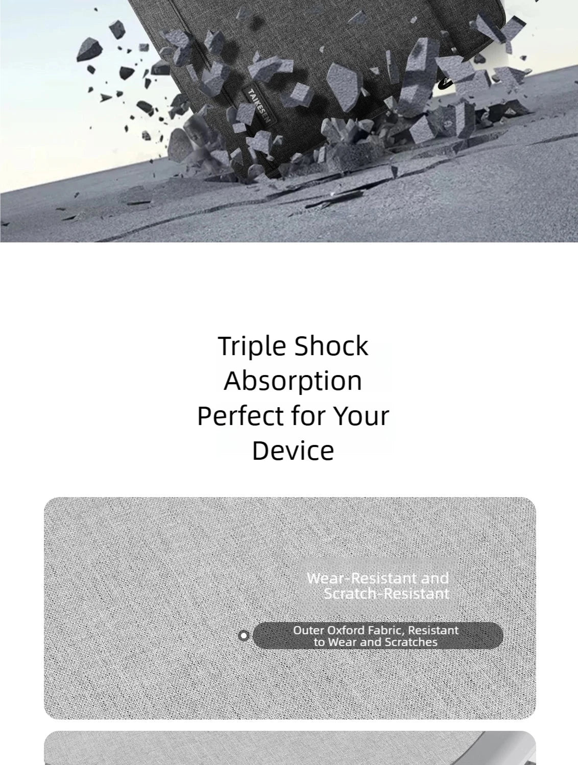 Unisex Zipper Canvas Laptop Briefcase for 13.3-17 Inch Laptops