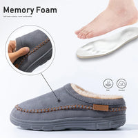 Pmoiste Soft Faux Suede House Slippers Men Comfortable Warm Cushion Designer Mark Line Living Room Shoes Slip-on Winter Indoor - Buy online at  Vibe In Cart.