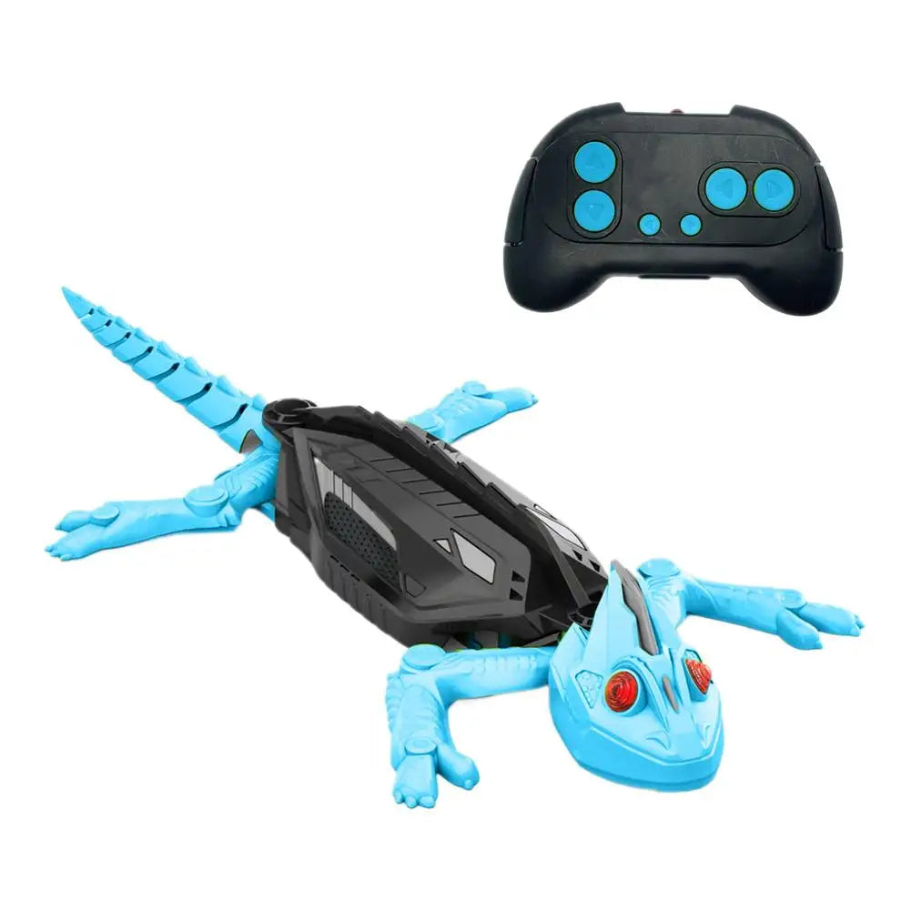 Electric Remote Control Wall Climbing Gecko Plastic Toy for Ages 14+