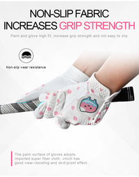 Korean and Japanese Golf Gloves Cartoon Tree Leaf Women's Microfiber Wear Resistant Sports Golf Gloves Non-slip and Breathable - Buy online at  Vibe In Cart.