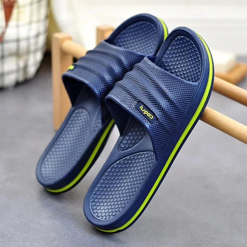 Pmoiste Soft EVA Bathroom Slippers Men Comfortable Designer Light Living Room Shoes Slip-on Not Slip House High-quality Indoor - Buy online at  Vibe In Cart.